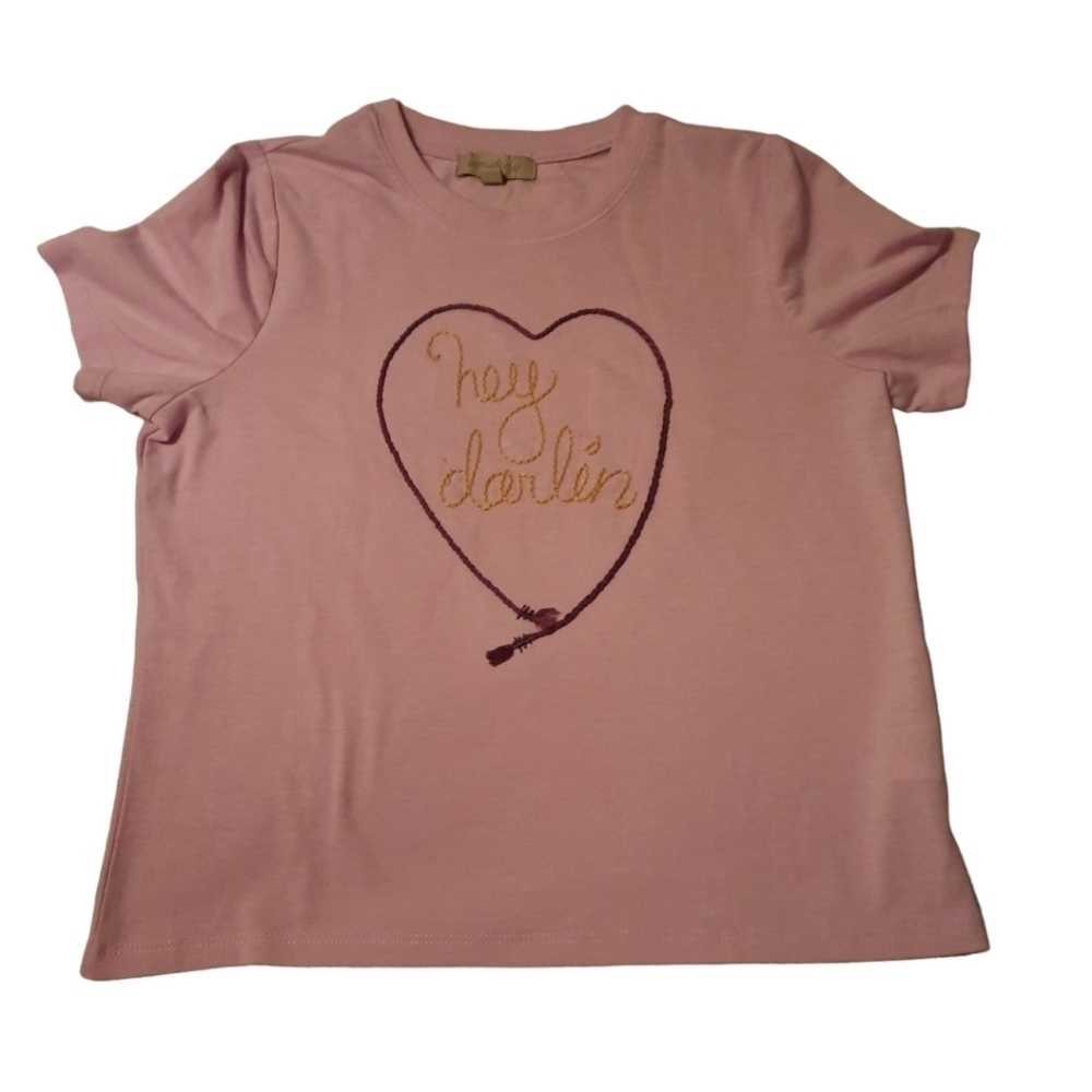 Wonderly Girls Purple Tee Shirt Size Medium